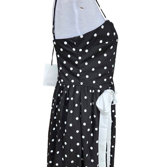 NWT Klesis Retro Style Polka Swing Dress Maxi Dress Sundress Sz M - Picture 9 of 13